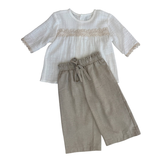 Conjunto niña pantalón 3/4