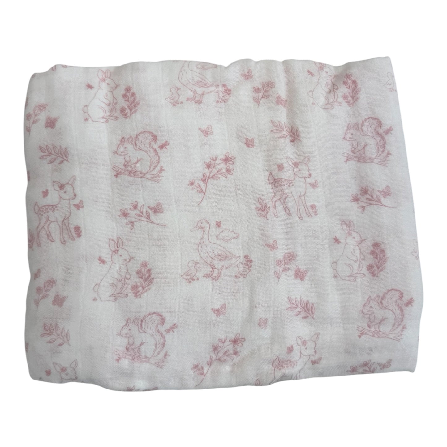 Muselina rosa bosque 120x120
