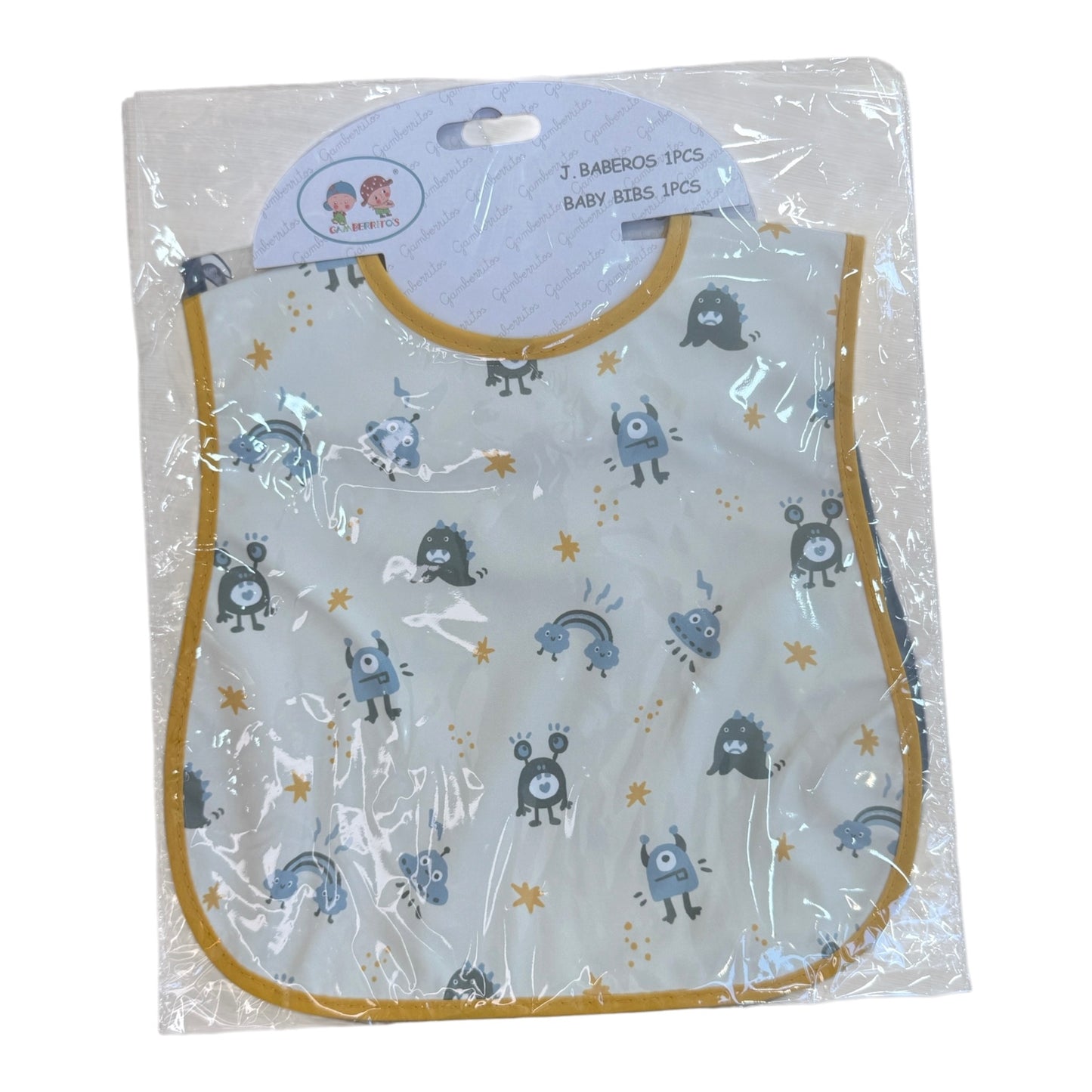 Babero impermeable amarillo